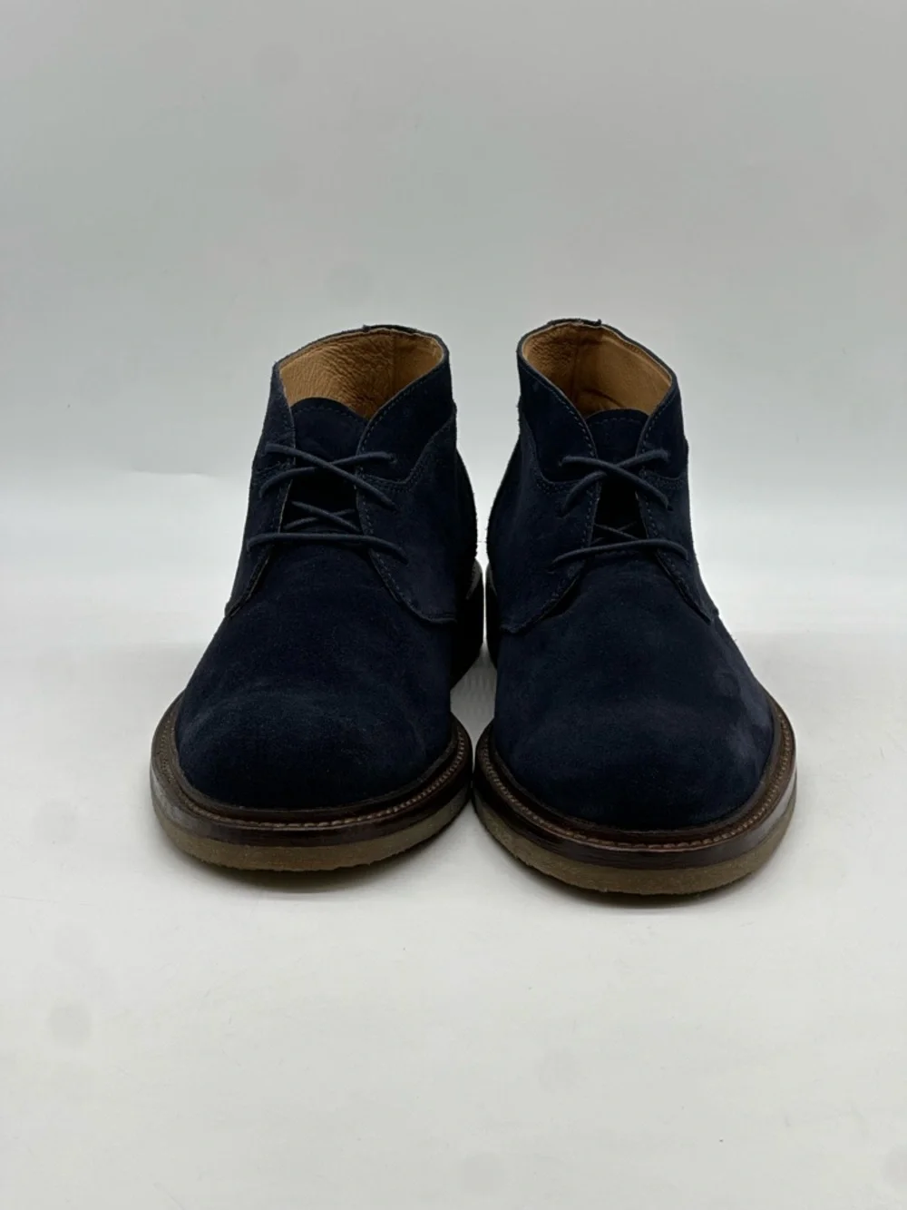 Trask Colton Navy Suede Chukka Boots. 9